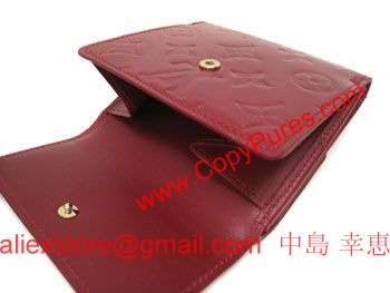 LOUISVUITTON　ルイ・ヴィトン　ヴェルニ　LV　財布　Wホック　ポルトフォイユ・エリーズ　ポムダムール　M93529